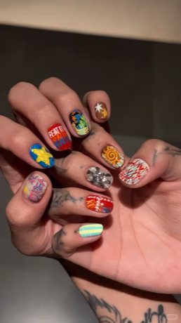 The Night Out nail inspiration from the RedNote feed